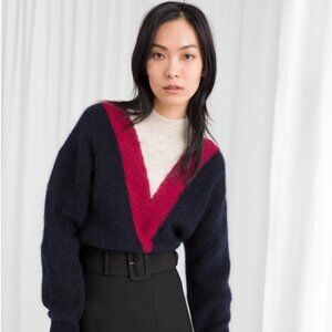 & other stories Varsity Stripe Sweater - M